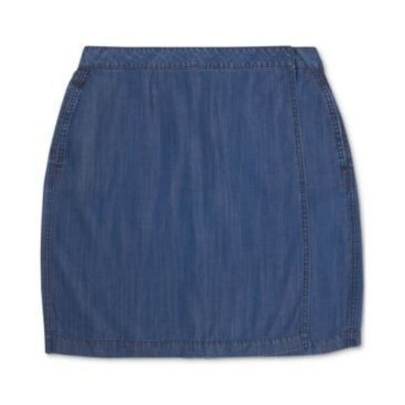 Charter Club Denim Wrap-Style Mini Skirt - Picture 1 of 1